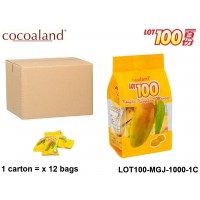 Best Mango Juice - Cocoaland - LOT100 Mango Gummy with Mango Juice 1000 gram 1-Carton LOT100 Mango Gummy