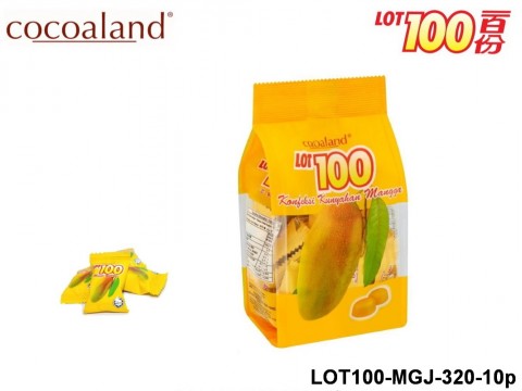 Mango Gummy juice - Cocoaland - LOT100 Mango Gummy with Mango Juice 320 gram 10-Pack LOT100 Mango Gummy
