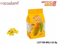 Mango gummy with mango juice - Cocoaland - LOT100 Mango Gummy with Mango Juice 33 gram 5-Pack LOT100 Mango Gummy