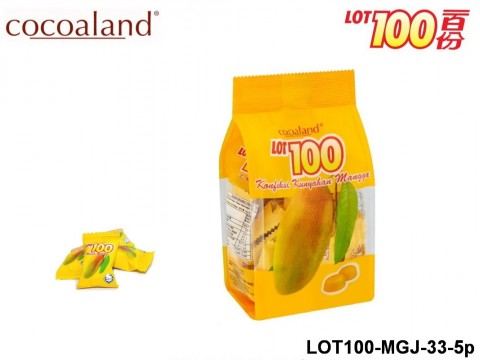 Mango gummy with mango juice - Cocoaland - LOT100 Mango Gummy with Mango Juice 33 gram 5-Pack LOT100 Mango Gummy