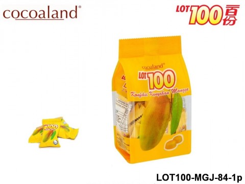 Gummy Mango Juice - Cocoaland - LOT100 Mango Gummy with Mango Juice 84 gram 1-Pack LOT100 Mango Gummy